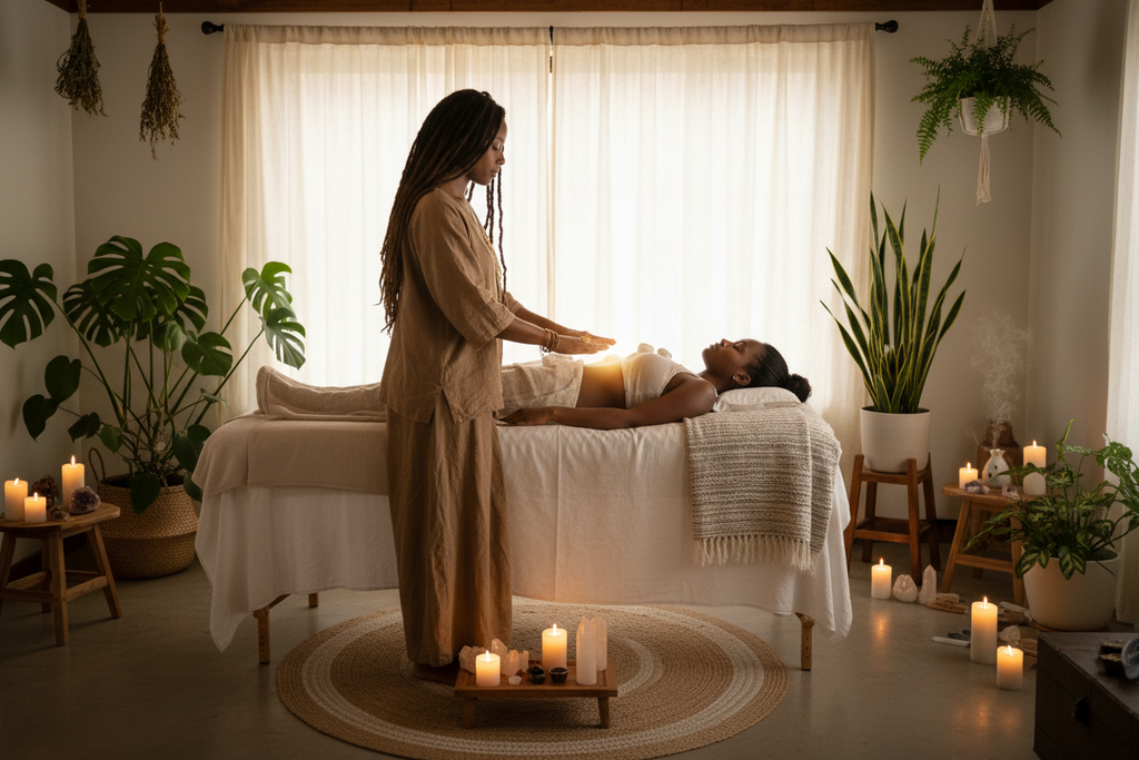 Reiki Healing with Black Client